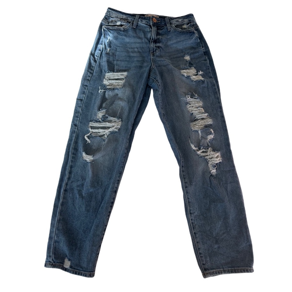 SO Ripped High Rise Curvy Mom Jeans
